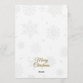 Elegant Merry Christmas Ornament Photo Kaart (Achterkant)