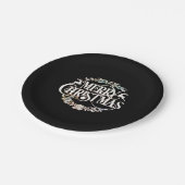 elegant Merry Christmas Papieren Bordje (Gekanteld)