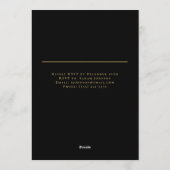 Elegant Merry Christmas Personalized Invitation Kaart (Achterkant)