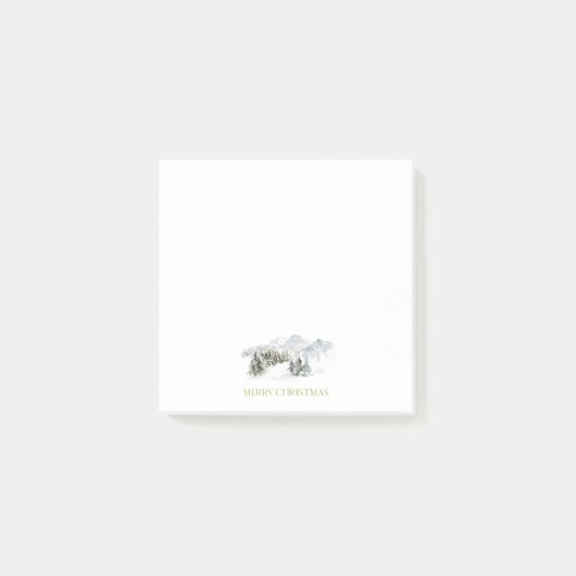 Elegant Merry Christmas Post-it® Notes (Voorkant)
