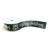 Elegant "Merry Christmas" Satijnen Lint (Spoel)