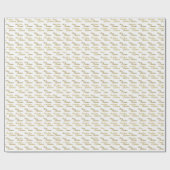 Elegant Merry Christmas Script Typography  Cadeaupapier (Vlak)