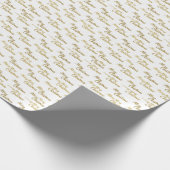 Elegant Merry Christmas Script Typography  Cadeaupapier (Hoek)