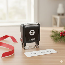 Elegant Merry Christmas Self Inking Stamp for Holi Zelfinktende Stempel