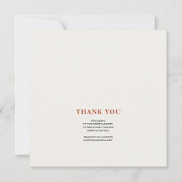 Elegant Merry Christmas Thank You Card Bedankkaart