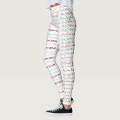 Elegant Merry Christmas Typography Leggings (Links)