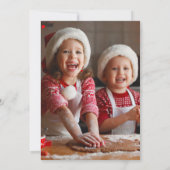 Elegant Merry en Bright Photo Feestdagenkaart (Achterkant)