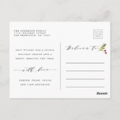 Elegant Merry en Bright Photo Holiday Briefkaart (Achterkant)