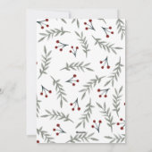 Elegant Merry en Bright Vier Foto Feestdagenkaart (Achterkant)