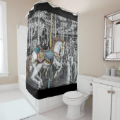 Elegant Merry Go Round Carousel  Douchegordijn (In situ)