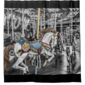 Elegant Merry Go Round Carousel  Douchegordijn (Voorkant)