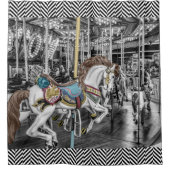 Elegant Merry Go Round Carousel  Douchegordijn (Voorkant)