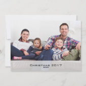 Elegant Merry Gold Script Foto 2-zijdig Feestdagenkaart (Achterkant)