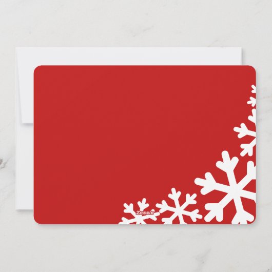 Elegant Merry kerst Aangepaste foto Collage Feestdagenkaart (Achterkant)