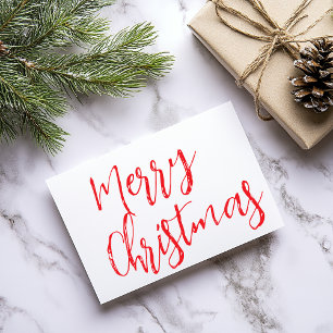 Elegant Merry kerst Briefkaart