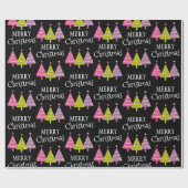 Elegant Merry kerst Cadeaupapier (Vlak)