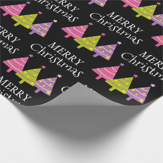 Elegant Merry kerst Cadeaupapier (Hoek)