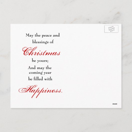 Elegant Merry kerst Feestdagenkaart (Achterkant)