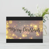 Elegant Merry kerst Feestdagenkaart (Staand voorkant)