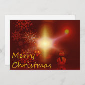 Elegant Merry kerst Feestdagenkaart (Voorkant / Achterkant)