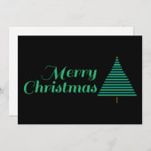 Elegant Merry kerst Feestdagenkaart (Voorkant / Achterkant)