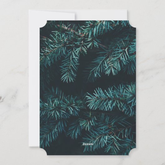 Elegant Merry kerst | Paar foto Feestdagenkaart (Achterkant)