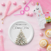 Elegant Merry kerst Papieren Bordje (Feest)