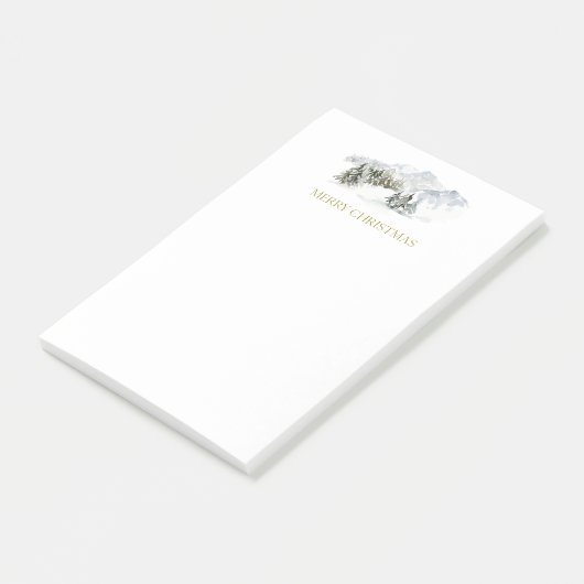 Elegant Merry kerst Post-it® Notes (Schuin)