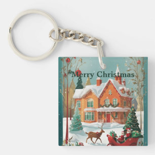 Elegant Merry kerst Sleutelhanger