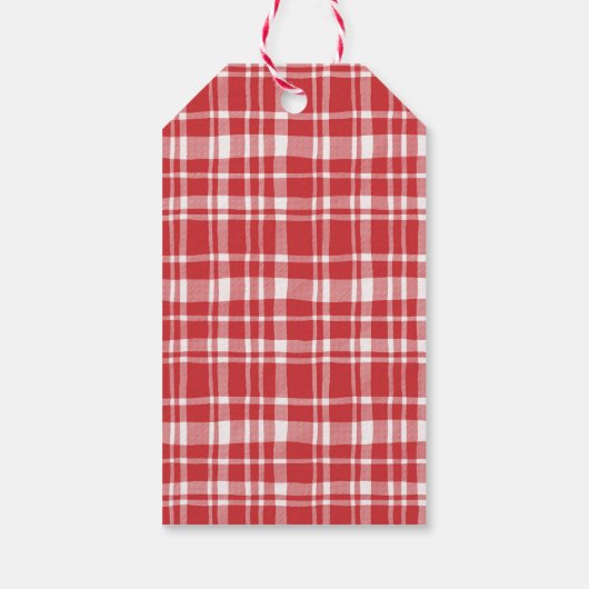 Elegant Merry kerst Wreath Cadeaulabel (Achterkant)