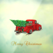 Elegant Merry-kerstboomroeboon Raamsticker (Vel 3)