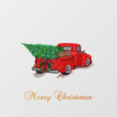 Elegant Merry-kerstboomroeboon Raamsticker (Vel)