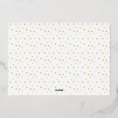 Elegant Merry Kerstfeest Gold Foto Folie Feestdagenkaart (Achterkant)