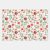 Elegant Merry Kerstfeestdag Inpakpapier Vel (Voorkant)