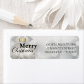 Elegant Merry Kerstfeestdag Welkom Etiket (Insitu)
