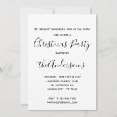 Elegant Merry kersthond Holiday Kaart (Achterkant)