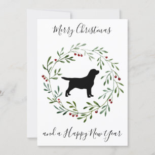 Elegant Merry kersthond Holiday Kaart