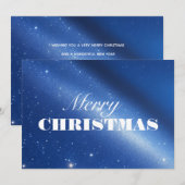 Elegant Merry-kerstkaart Feestdagenkaart (Voorkant / Achterkant)