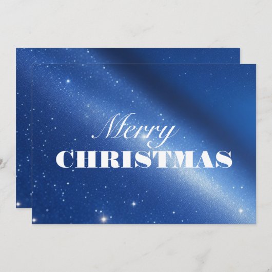 Elegant Merry-kerstkaart Feestdagenkaart (Voorkant / Achterkant)