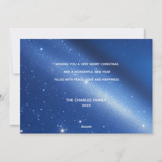 Elegant Merry-kerstkaart Feestdagenkaart (Achterkant)