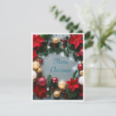 Elegant Merry-kerstkaart Feestdagenkaart (Staand voorkant)