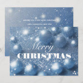 Elegant Merry-kerstkaart Feestdagenkaart (Voorkant / Achterkant)