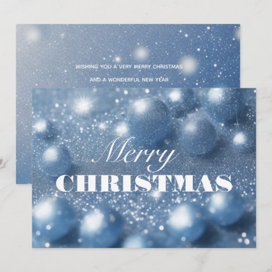 Elegant Merry-kerstkaart Feestdagenkaart (Voorkant / Achterkant)