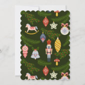 Elegant Merry Kerstmis 1 Foto Feestdagenkaart (Achterkant)