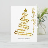 Elegant Merry Kerstmis Abstracte sterren Feestdagenkaart (Staand voorkant)