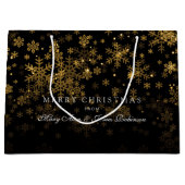 Elegant Merry Kerstmis Groot Cadeauzakje (Voorkant)