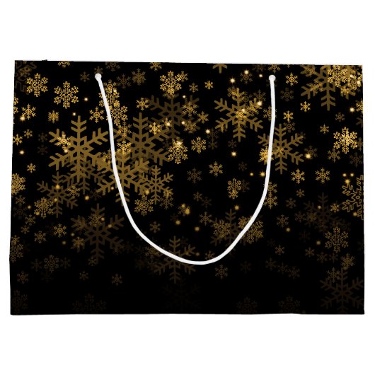 Elegant Merry Kerstmis Groot Cadeauzakje (Achterkant)