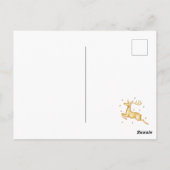 Elegant Merry Kerstmis, Happy Holiday Briefkaart (Achterkant)