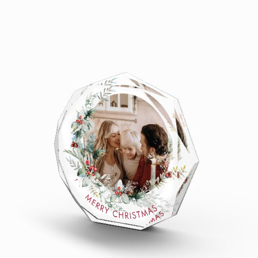 Elegant Merry Kerstmis met foto Block (Rechts)