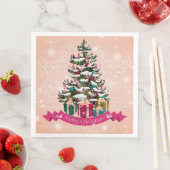 Elegant Merry Kerstparty Servet (Insitu)